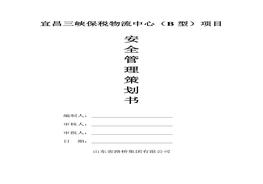 項(xiàng)目安全管理策劃書(37頁(yè)）doc