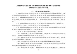 消防安全重點單位實施標(biāo)準(zhǔn)化管理指導(dǎo)手冊電子版doc