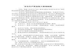 公司安全生產(chǎn)資金投入管理制度(1)docx