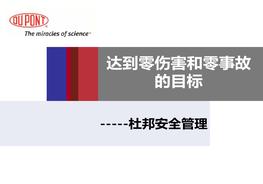 杜邦安全管理體系12ppt