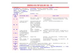 國(guó)際化學(xué)品安全卡匯編docx