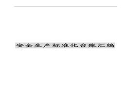 【模板】2021安全生產(chǎn)標(biāo)準(zhǔn)化臺(tái)賬匯編（202頁）doc