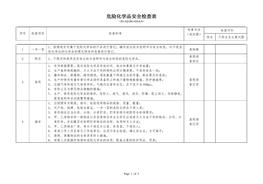 ?；髽I(yè)危險化學(xué)品安全檢查表doc