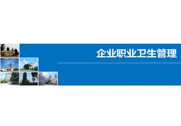 企業(yè)職業(yè)衛(wèi)生管理--職業(yè)衛(wèi)生pptx