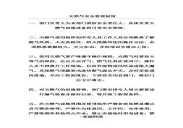 天然氣安全管理制度docx