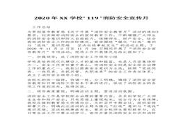 “ 119 ”消防安全宣傳月活動總結(jié)docx