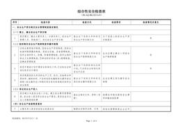 ?；髽I(yè)綜合性安全檢查表doc