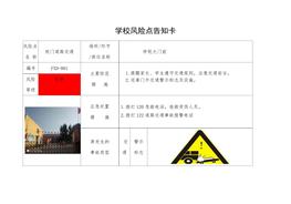 學(xué)校風(fēng)險點告知卡全套）(1)docx