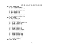 最全安全檢查表匯編doc