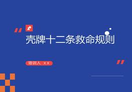 殼牌十二條救命規(guī)則pptx