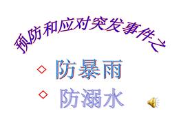 防暴雨安全pptppt