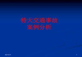 特大交通事故案例分析ppt