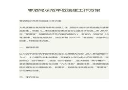 零酒駕示范單位創(chuàng)建工作方案docx