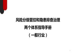 風(fēng)險分級管控與隱患排查治理體系指導(dǎo)手冊pptx