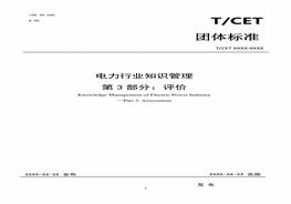 電力行業(yè)知識管理標準 第三部分：評價pdf