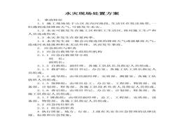 水災(zāi)現(xiàn)場處置方案(1)docx