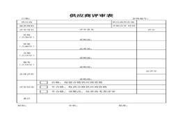 供應(yīng)商業(yè)績(jī)?cè)u(píng)定表(1)xls