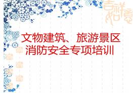 旅游景區(qū)文物建筑安全專項培訓pptx