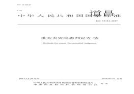 GB35181重大火災(zāi)隱患判定方法docx