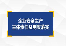 企業(yè)安全生產(chǎn)主體責任及制作落實ppt