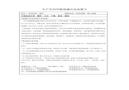 生產(chǎn)車間甲醇泄露應(yīng)急處置卡(甲醇、甲醛、氫氣)(1)doc