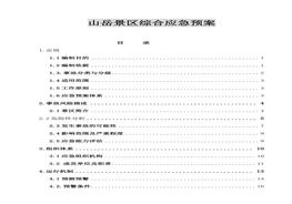 山岳景區(qū)綜合應(yīng)急預(yù)案（31頁）doc