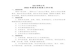 2022年安全檢查工作計(jì)劃doc