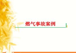 燃?xì)馐鹿拾咐龑W(xué)習(xí)ppt