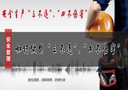 L20210730 安全生產(chǎn)：如何做到“三不違”“四不傷害”培訓(xùn)pptx