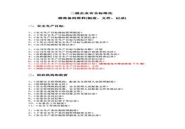 二級(jí)企業(yè)安全標(biāo)準(zhǔn)化需準(zhǔn)備的資料(制度、文件、記錄)docx