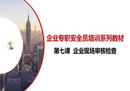 第七課：企業(yè)專職安全員培訓(xùn)系列教材--企業(yè)現(xiàn)場審核檢查pptx