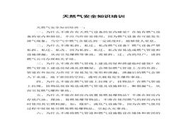天然氣安全知識培訓(xùn)docx