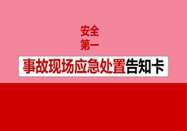 事故現(xiàn)場(chǎng)應(yīng)急處置告知卡pptx