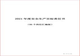 位安全生產(chǎn)目標(biāo)責(zé)任書匯編（90崗位）docx