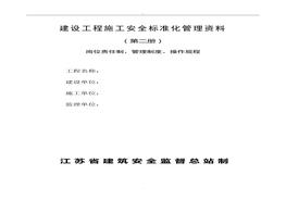 建設(shè)工程施工安全標(biāo)準(zhǔn)化管理資料第二冊(cè)doc