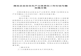 生產(chǎn)主體責任三年行動專題實施方案docx