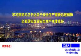 學(xué)習(xí)貫徹習(xí)總書記關(guān)于安全生產(chǎn)重要論述精神，全面落實(shí)企業(yè)安全生產(chǎn)主體責(zé)任pptx