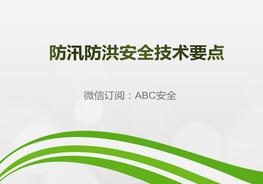 防汛防洪安全技術(shù)要點(diǎn)pptx