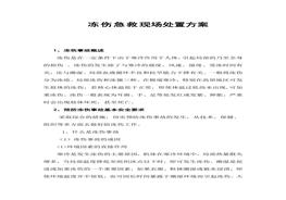 凍傷急救現(xiàn)場處置方案docx