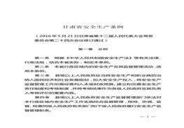 甘肅省安全生產(chǎn)條例docx