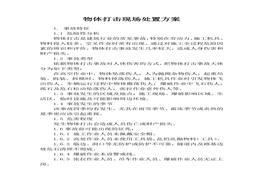 物體打擊現(xiàn)場處置方案(1)docx