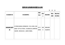 醫(yī)院安全隱患排查整治臺(tái)賬(1)doc