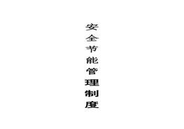 ~安全節(jié)能管理制度（30頁(yè)）pdf