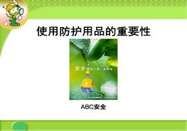 使用防護(hù)用品的重要性ppt