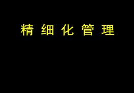 精細(xì)化管理ppt