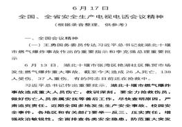B20210618-6月17日全國全省安全生產(chǎn)電視電話會議精神docx