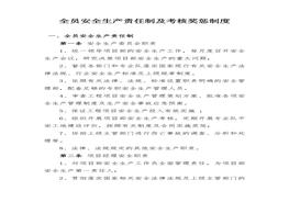 全員安全生產(chǎn)責任制及考核獎懲制度（15頁）docx