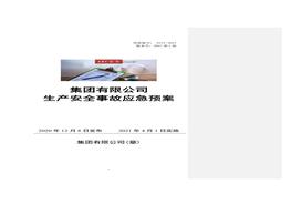 根據(jù)新導則版GBT 29639-2020編制！29萬字《集團公司生產事故應急預案》doc