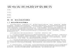 D20210822~雷電災(zāi)害風險評估報告（24頁）docx