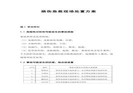 燒傷急救現(xiàn)場(chǎng)處置方案(1)docx